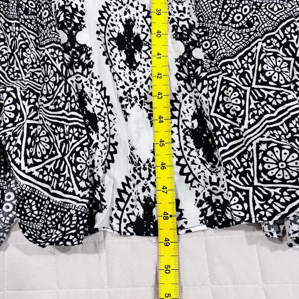 Free People Women Of The Water Maxi Dress Bandeau Black White Boho Small/Medium - Picture 11 of 12